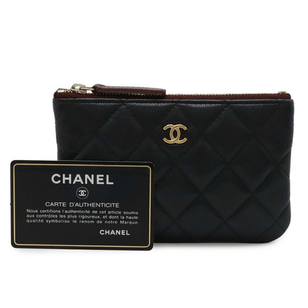 Chanel O Case Clutch Quilted Caviar #256159C88B - Picture 8 of 8